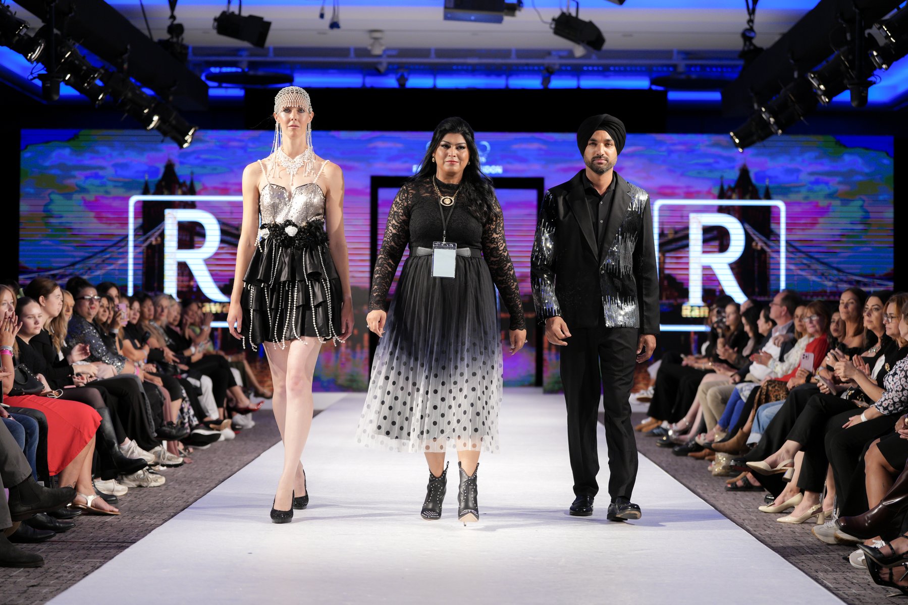 Full cast on the runway, House of iKons Fashion Week London