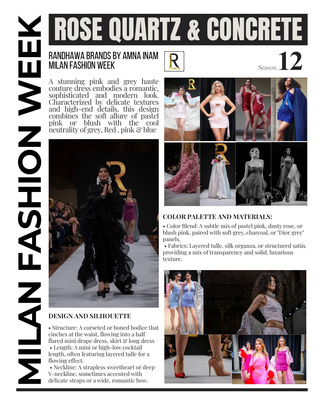 Milan Fashion Week recap, Rose Quartz and Concrete collection, Season 12
