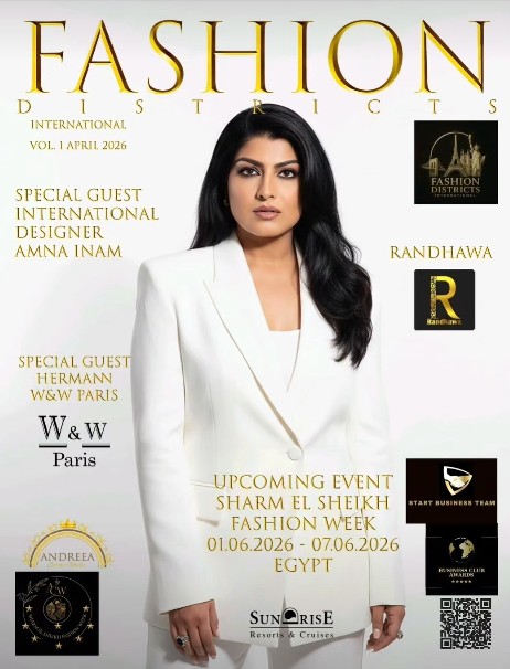 Fashion Districts International magazine cover feature